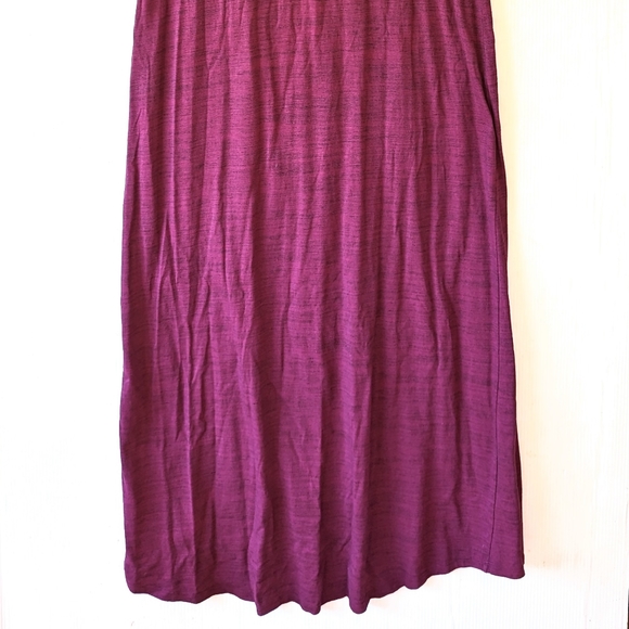 LULAROE Maria heathered purple maxi dress modest conservative - Picture 8 of 10